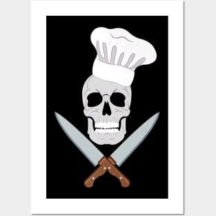 Badass Chef Skull Posters and Art